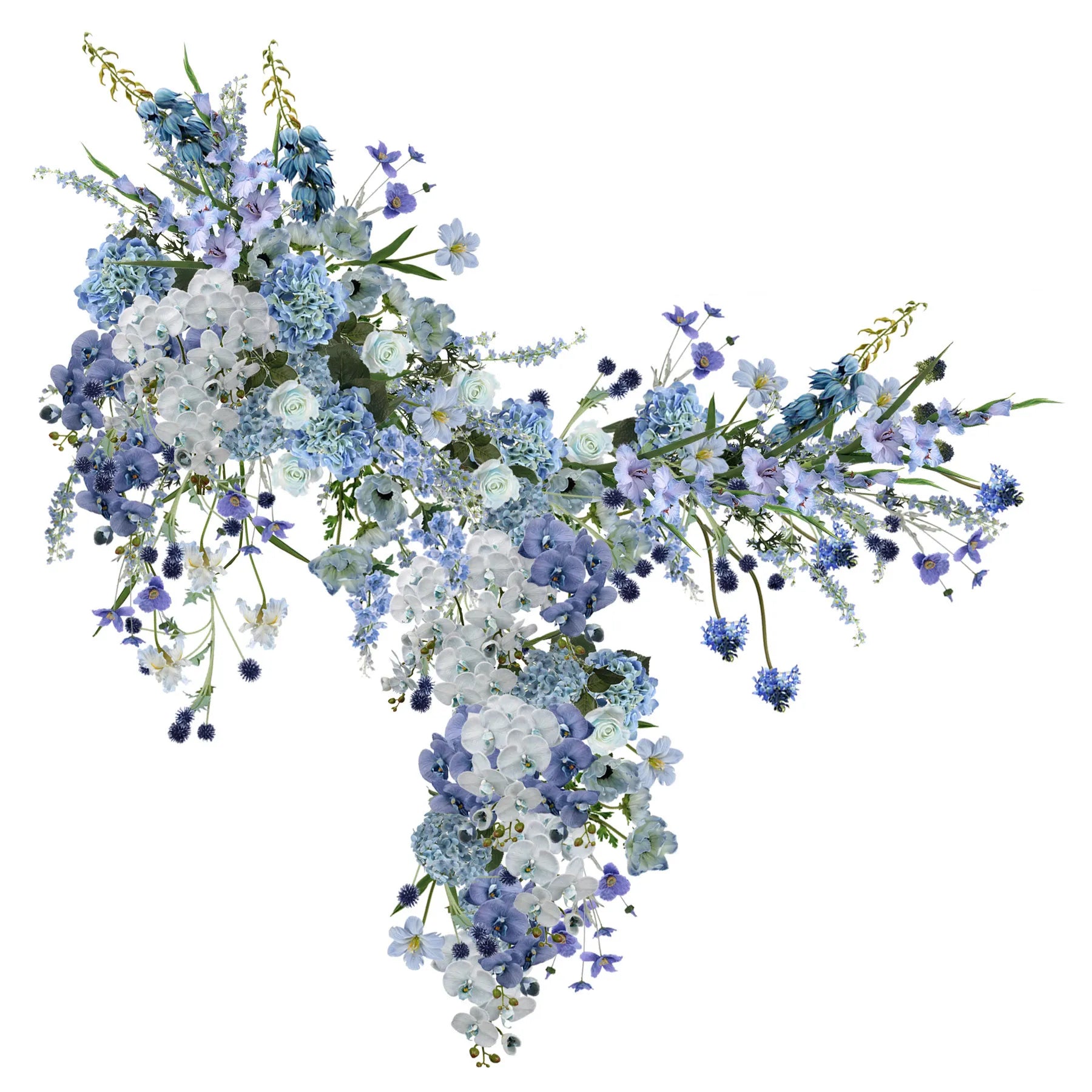 Blue Artificial Flowers