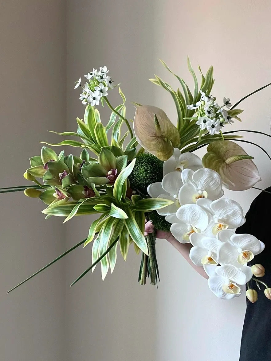Artificial Flower Bouquet -Green Grace