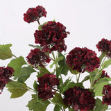 3 Flower Heads Real Touch Hydrangea Spray  - Autumn Tone