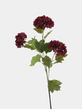 3 Flower Heads Real Touch Hydrangea Spray  - Autumn Tone