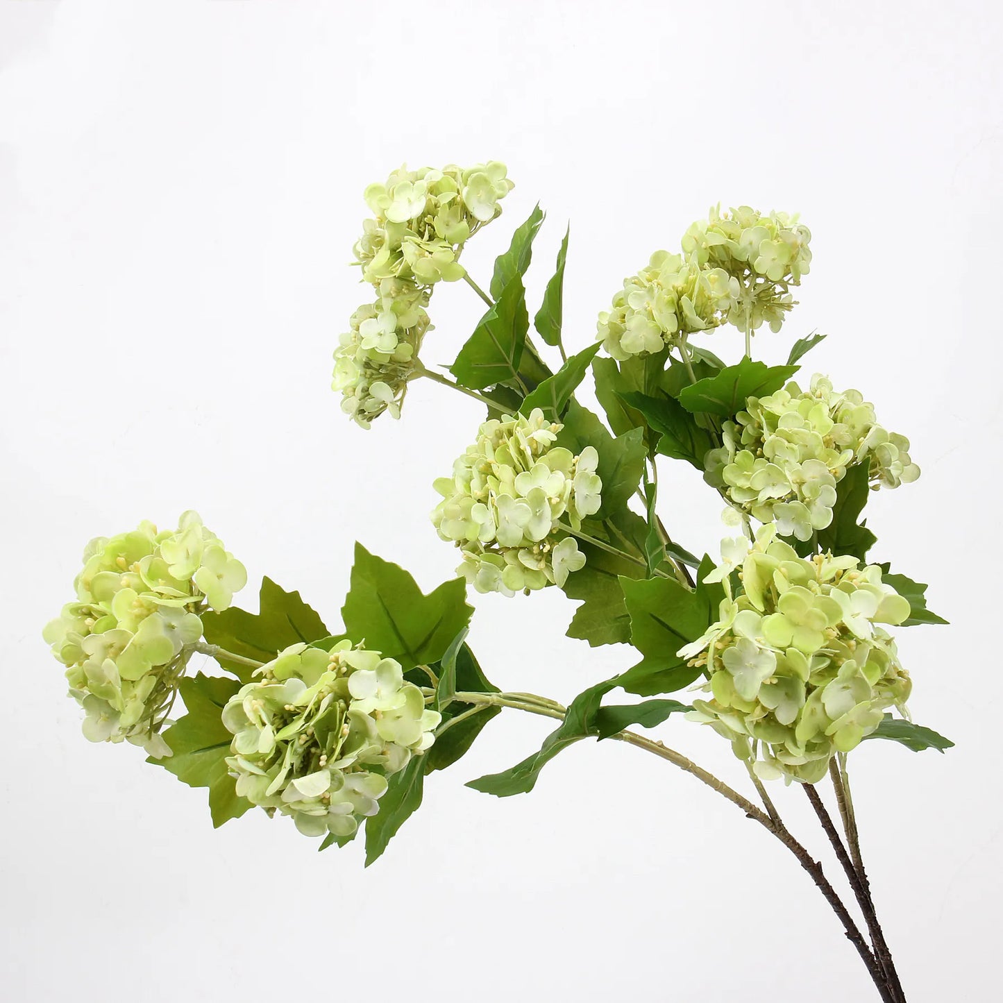 3本ヘッドリアルタッチフェイクアジサイステム - グリーン