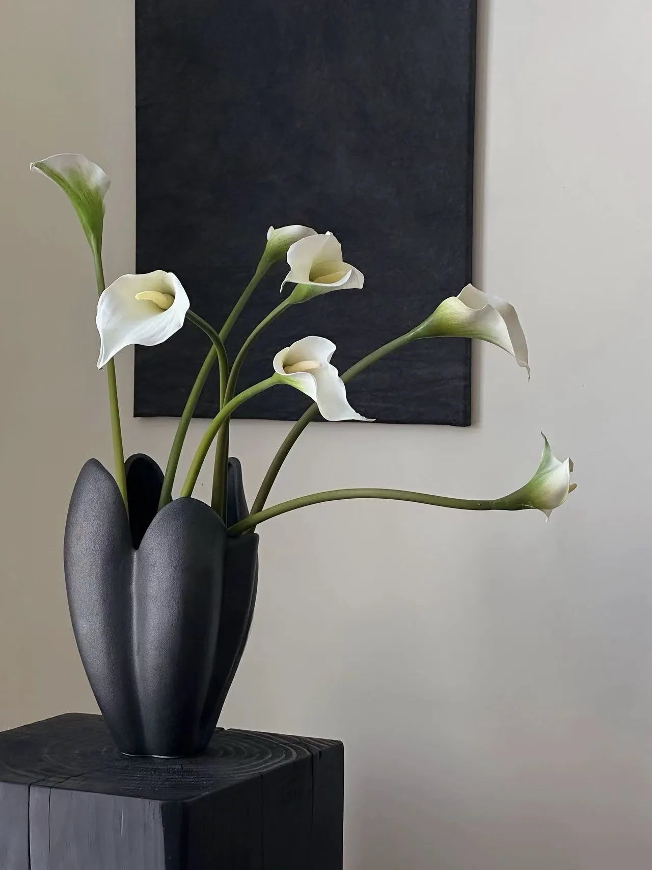 7-Stem Artificial Calla Lily - Faux Flower Arrangement