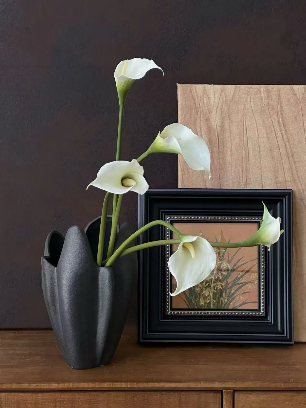 7-Stem Artificial Calla Lily - Faux Flower Arrangement