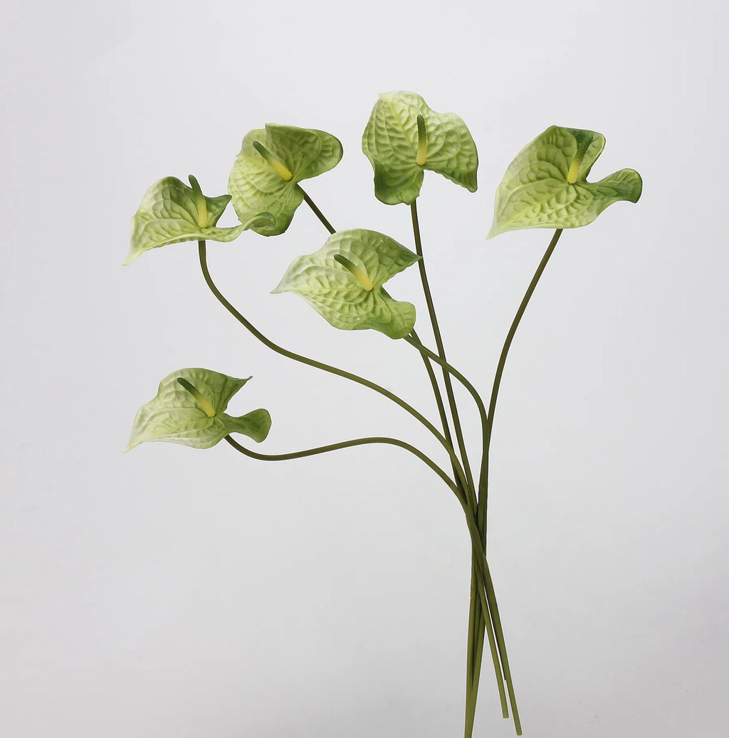 Artificial Anthurium Stem  –Pale Green 22.8"