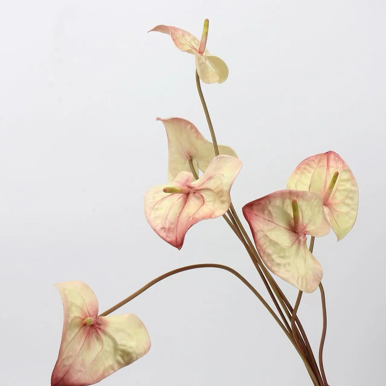 Artificial Anthurium Stem  -Red