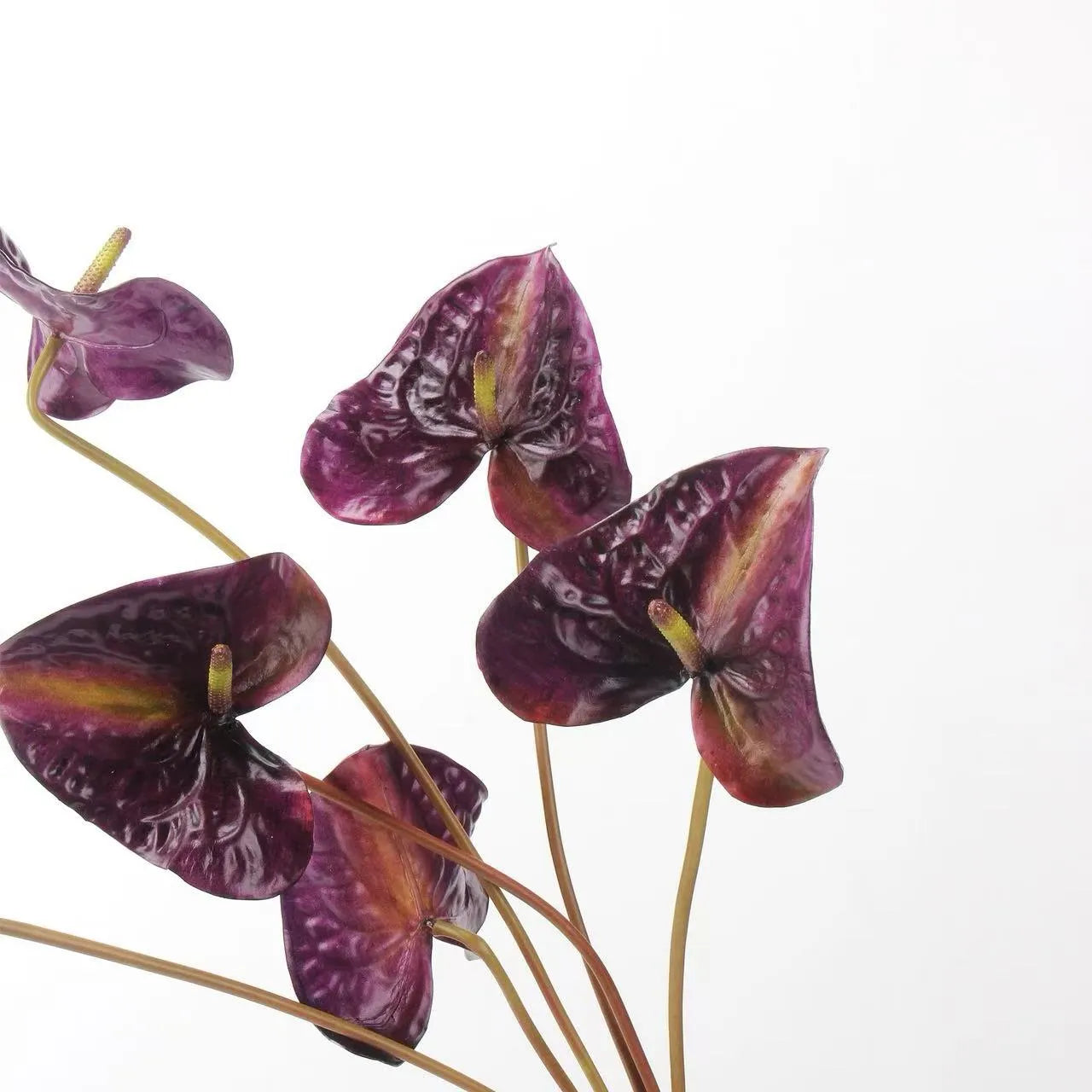 Artificial Anthurium Stem  -Red