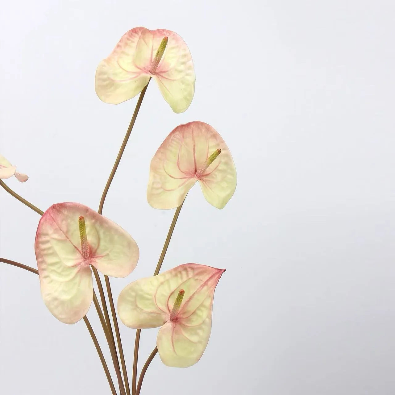 Artificial Anthurium Stem  -Red