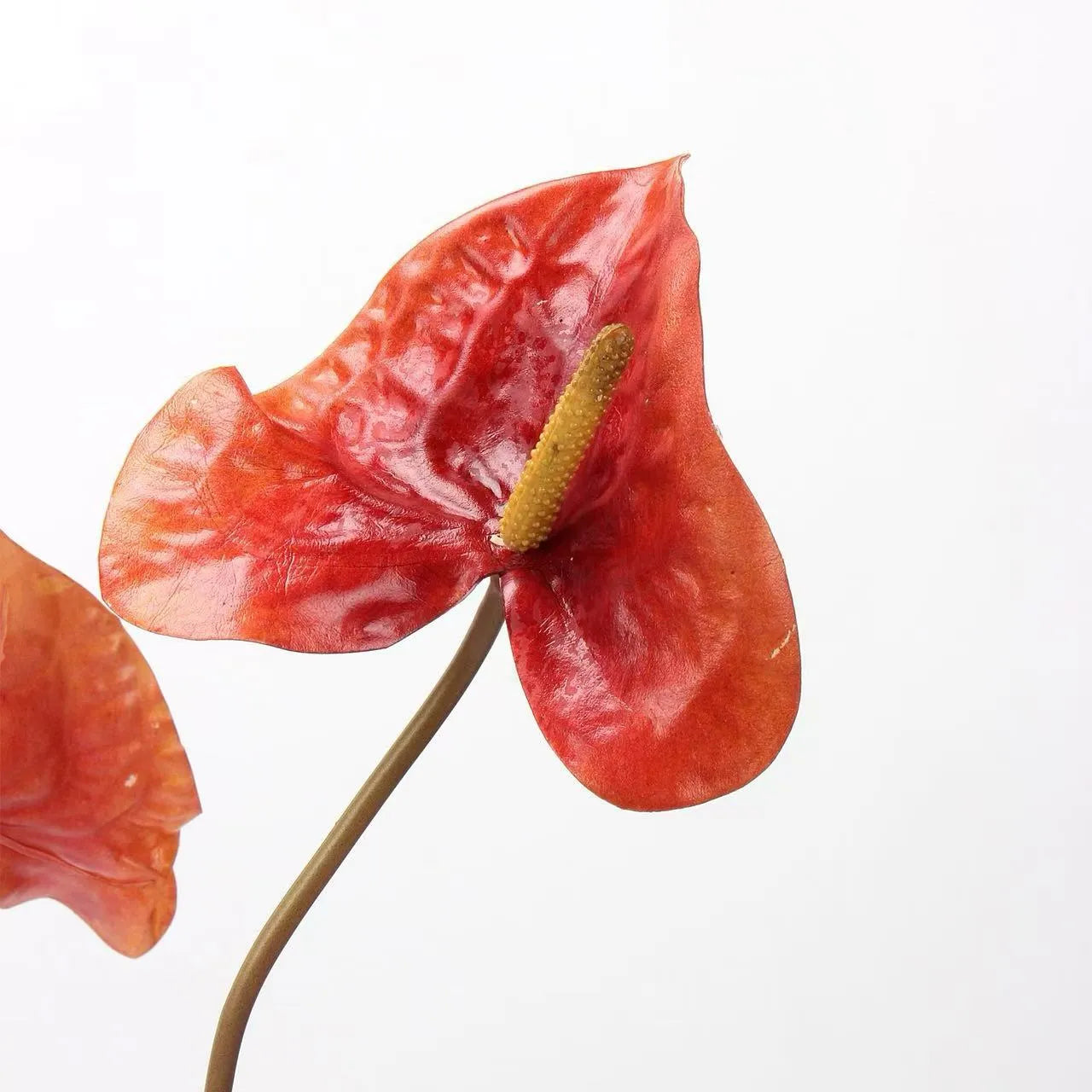 Artificial Anthurium Stem  -Red