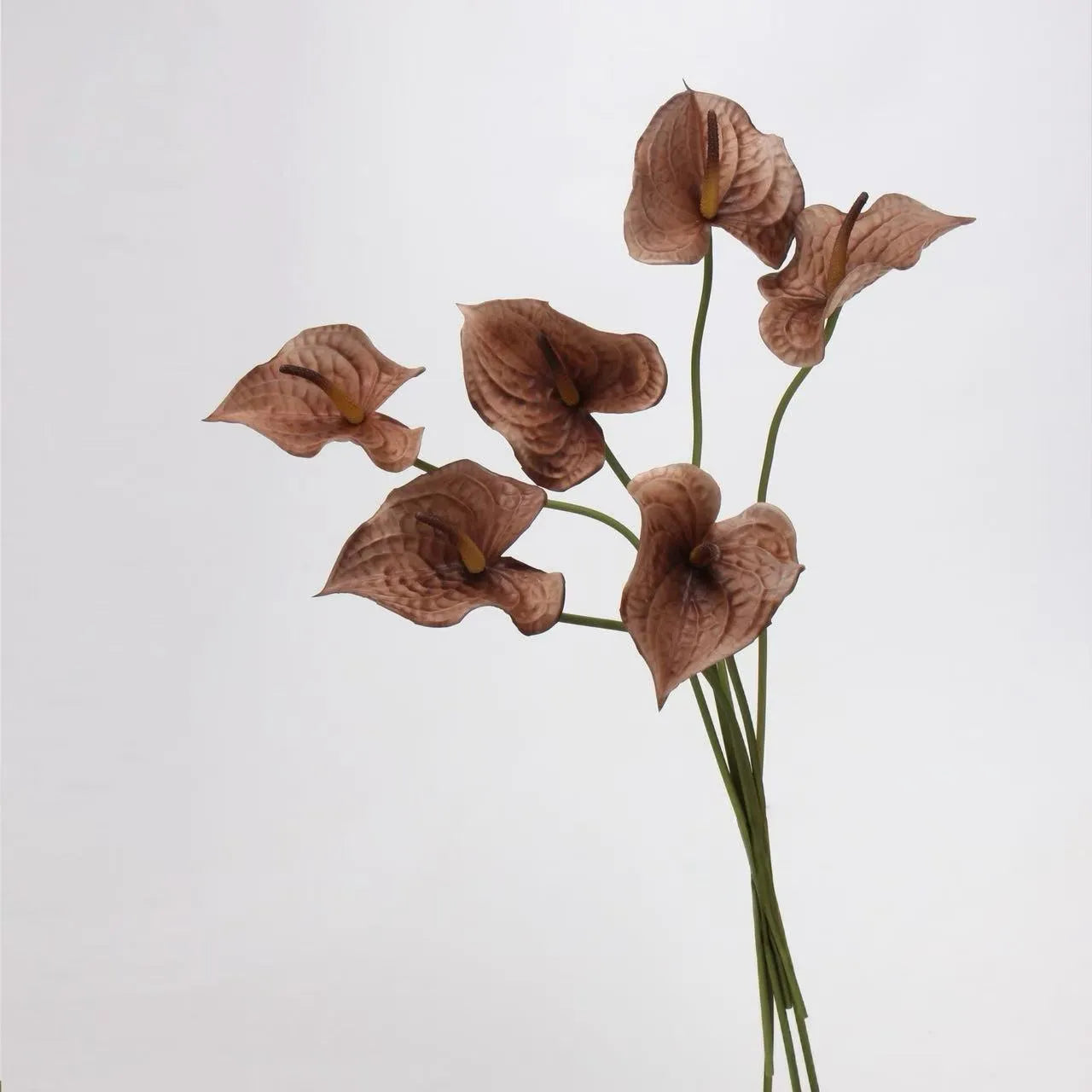 Artificial Anthurium Stem  –Brown 26"