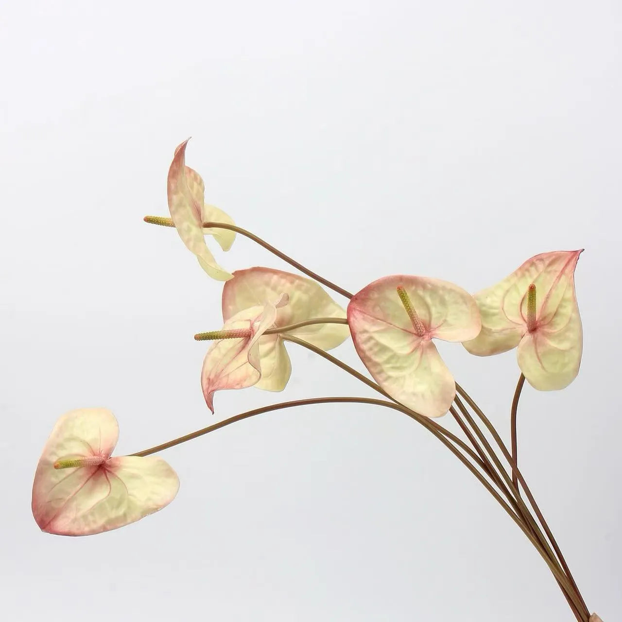 Artificial Anthurium Stem  -Red
