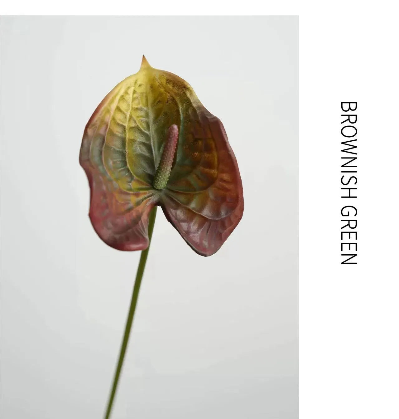 anthurium brown stems Artificial Anthurium Stem –Brown 22.8" – Amoria Bloom