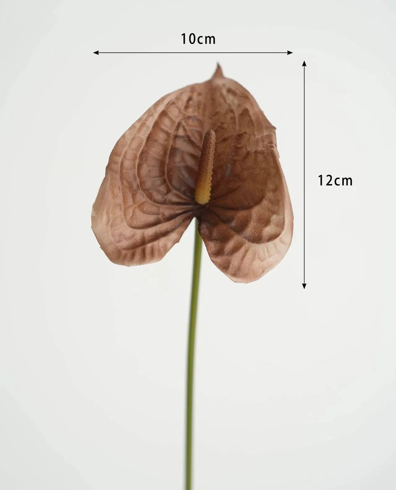 Artificial Anthurium Stem  –Brown 22.8"