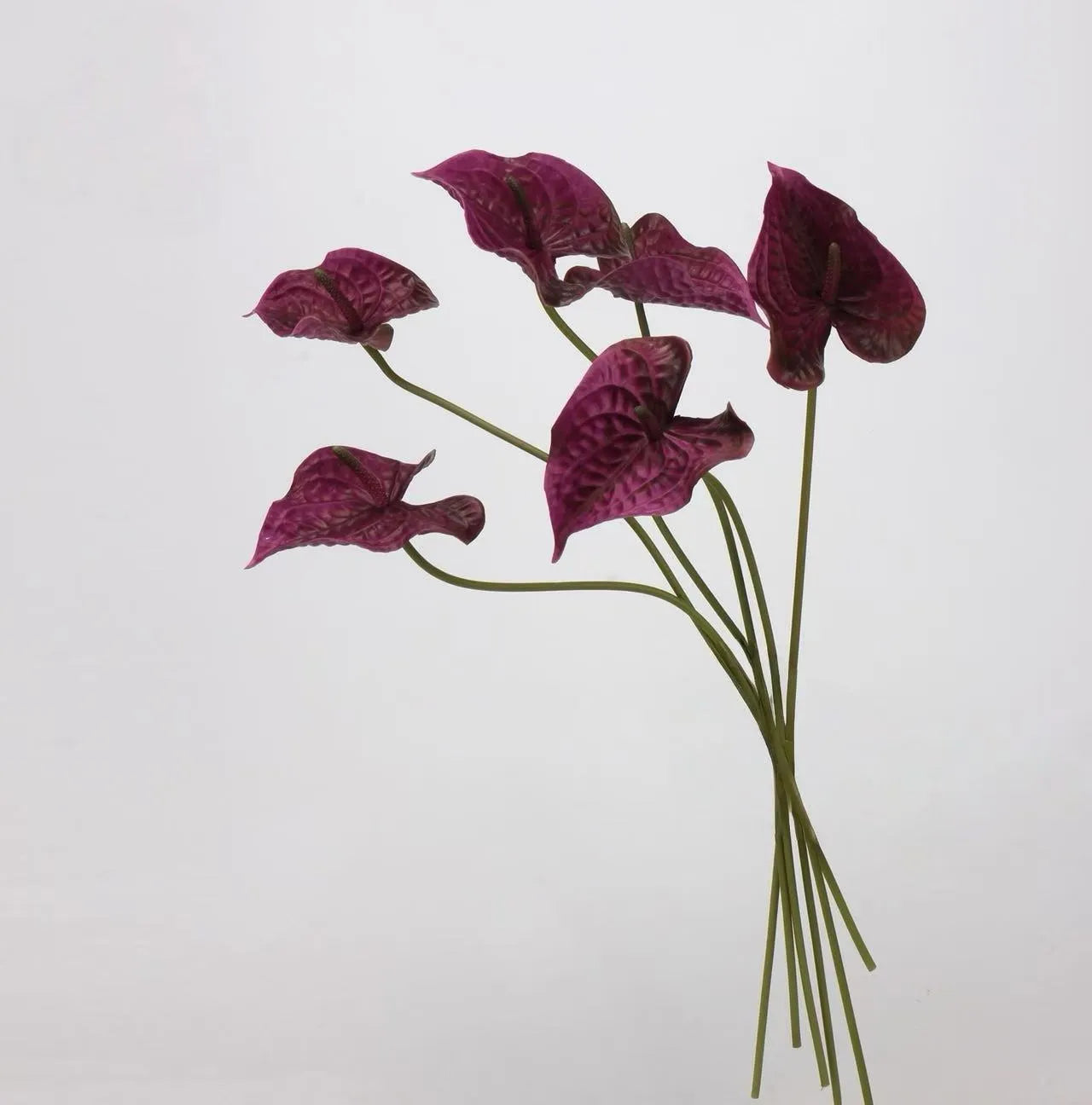 Artificial Anthurium Stem  –Purple 22.8"