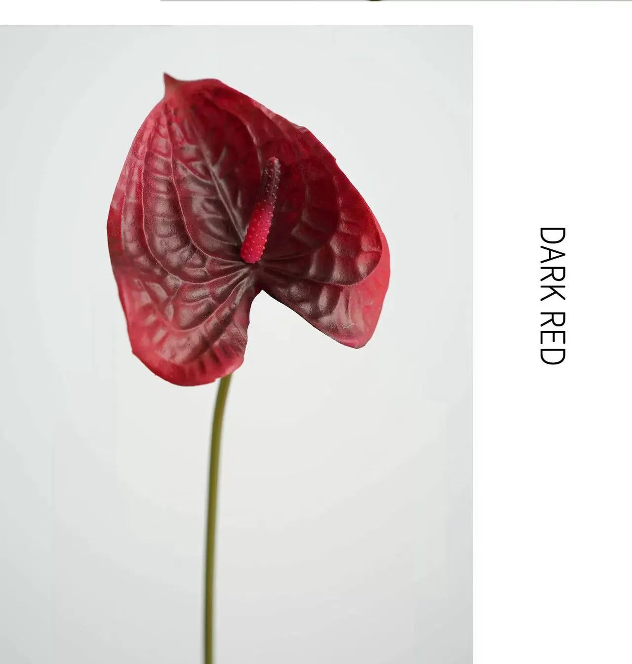 Artificial Anthurium Stem  –Red 22.8"