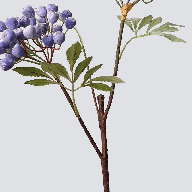 人工ブルーベリー スプレーステム — ブルー 66cm