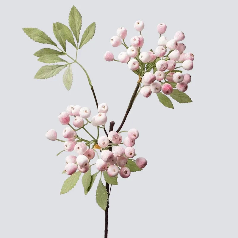 人工ブルーベリー スプレーステム — ピンク 26"