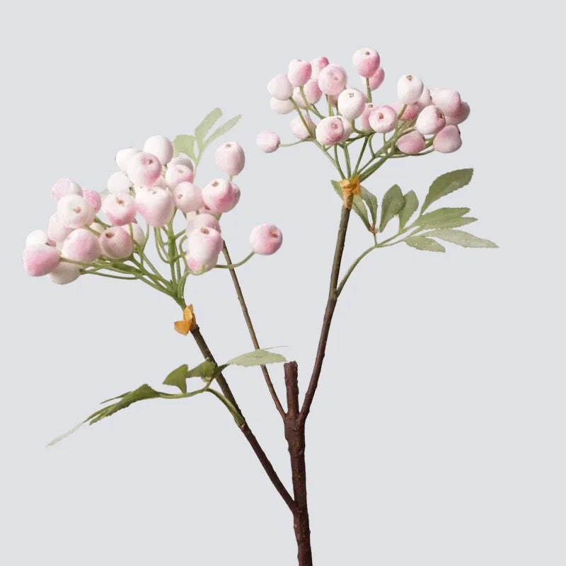 人工ブルーベリー スプレーステム — ピンク 26"