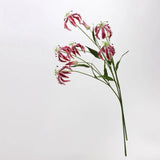 Artificial Flame Lily/ Gloriosa Lily Stem –29.5"