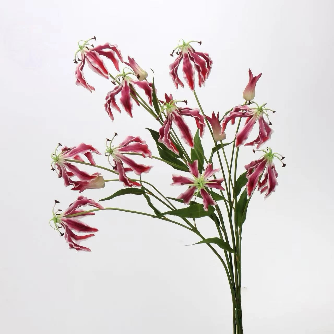 Artificial Flame Lily/ Gloriosa Lily Stem –29.5"