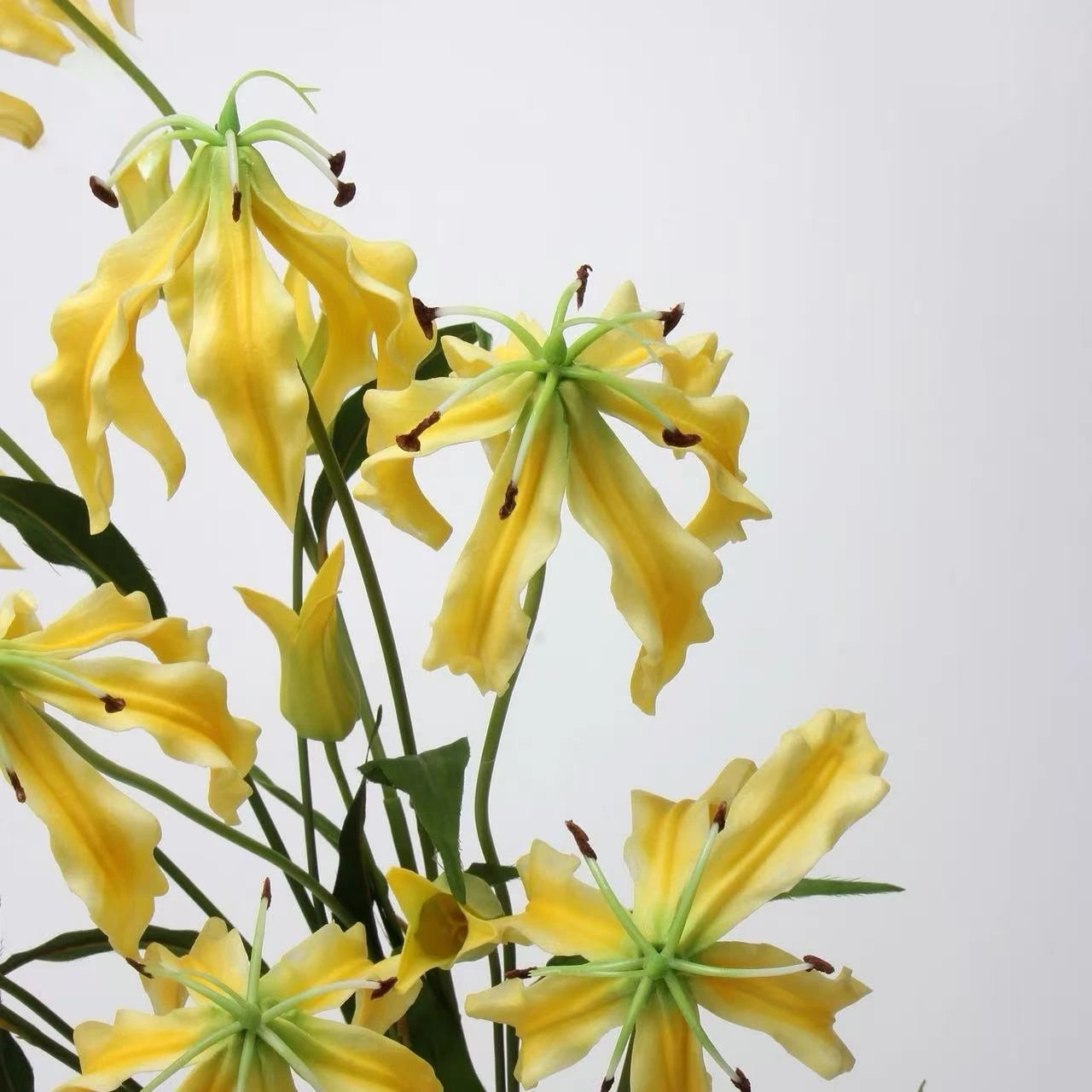 Artificial Flame Lily/ Gloriosa Lily Stem –29.5"