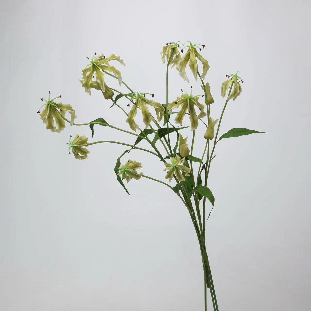 Artificial Flame Lily/ Gloriosa Lily Stem –29.5"