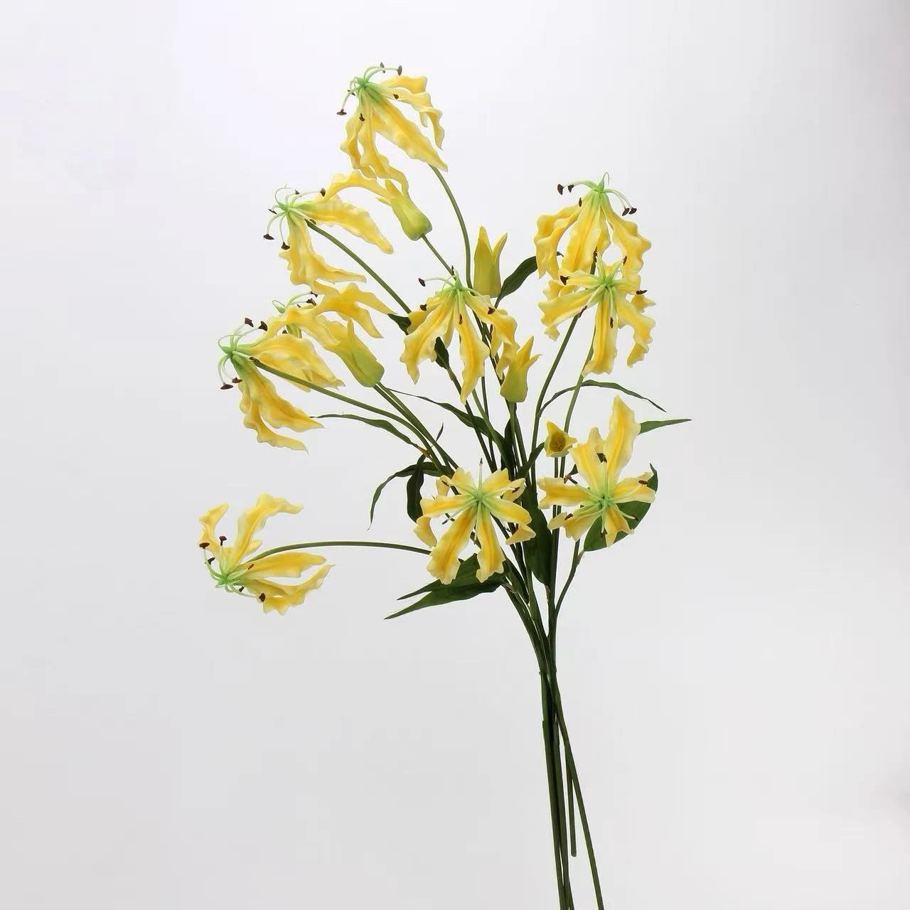 Artificial Flame Lily/ Gloriosa Lily Stem –29.5"