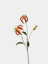 Artificial Flame Lily/ Gloriosa Lily Stem –29.5"