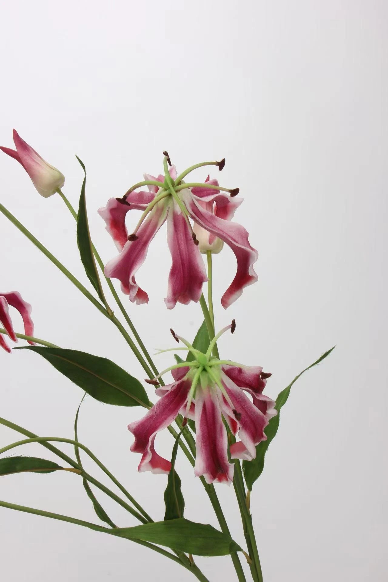 Artificial Flame Lily/ Gloriosa Lily Stem –29.5"