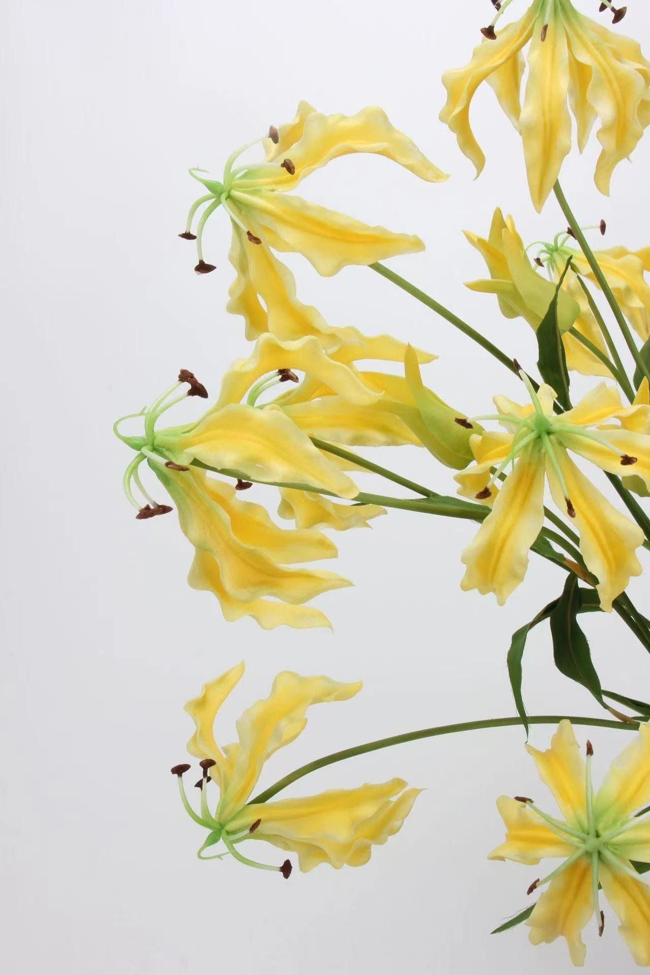 Artificial Flame Lily/ Gloriosa Lily Stem –29.5"