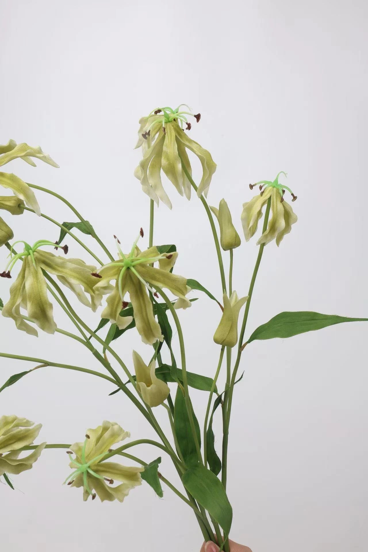 Artificial Flame Lily/ Gloriosa Lily Stem –29.5"