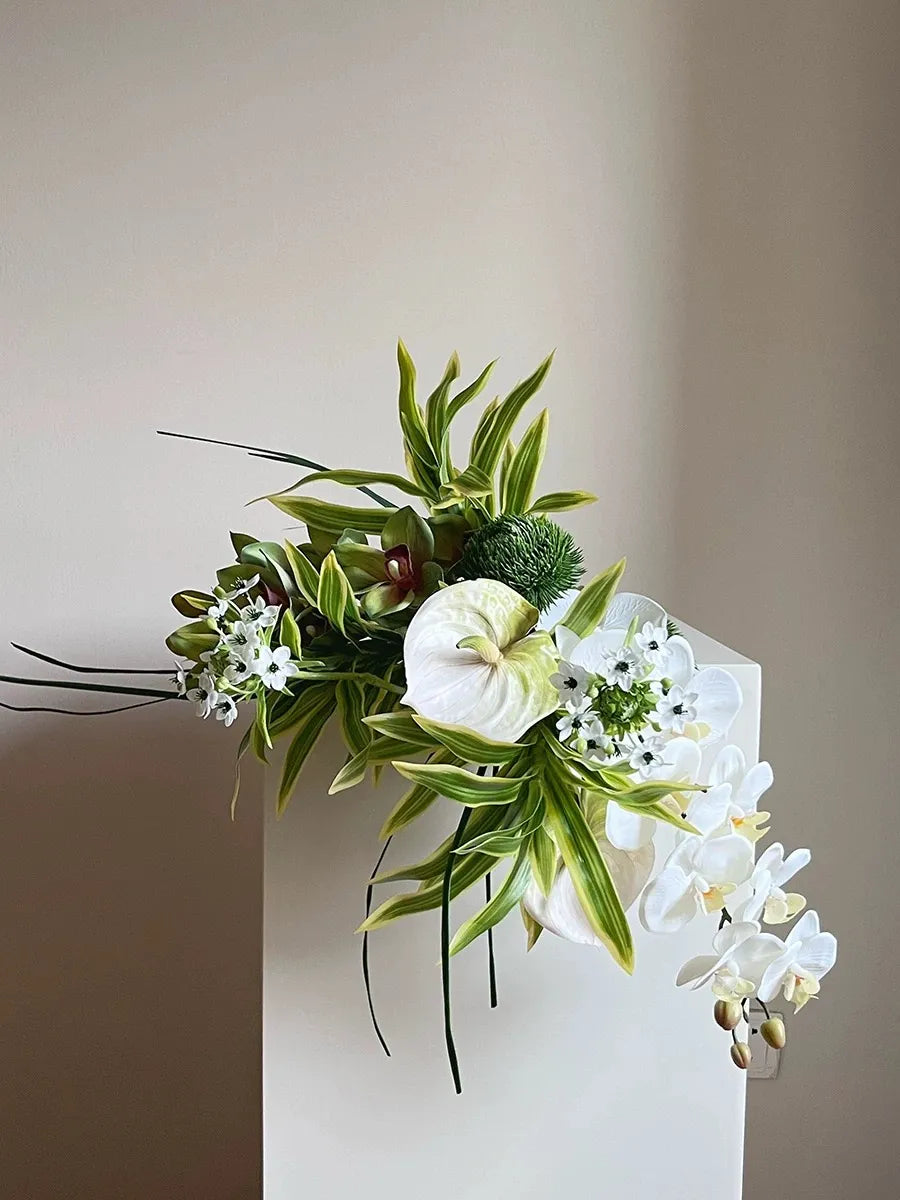 Artificial Flower Bouquet -Green Grace