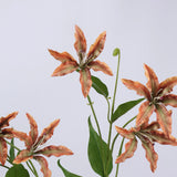 Künstlicher Lilienblütenzweig - Orange