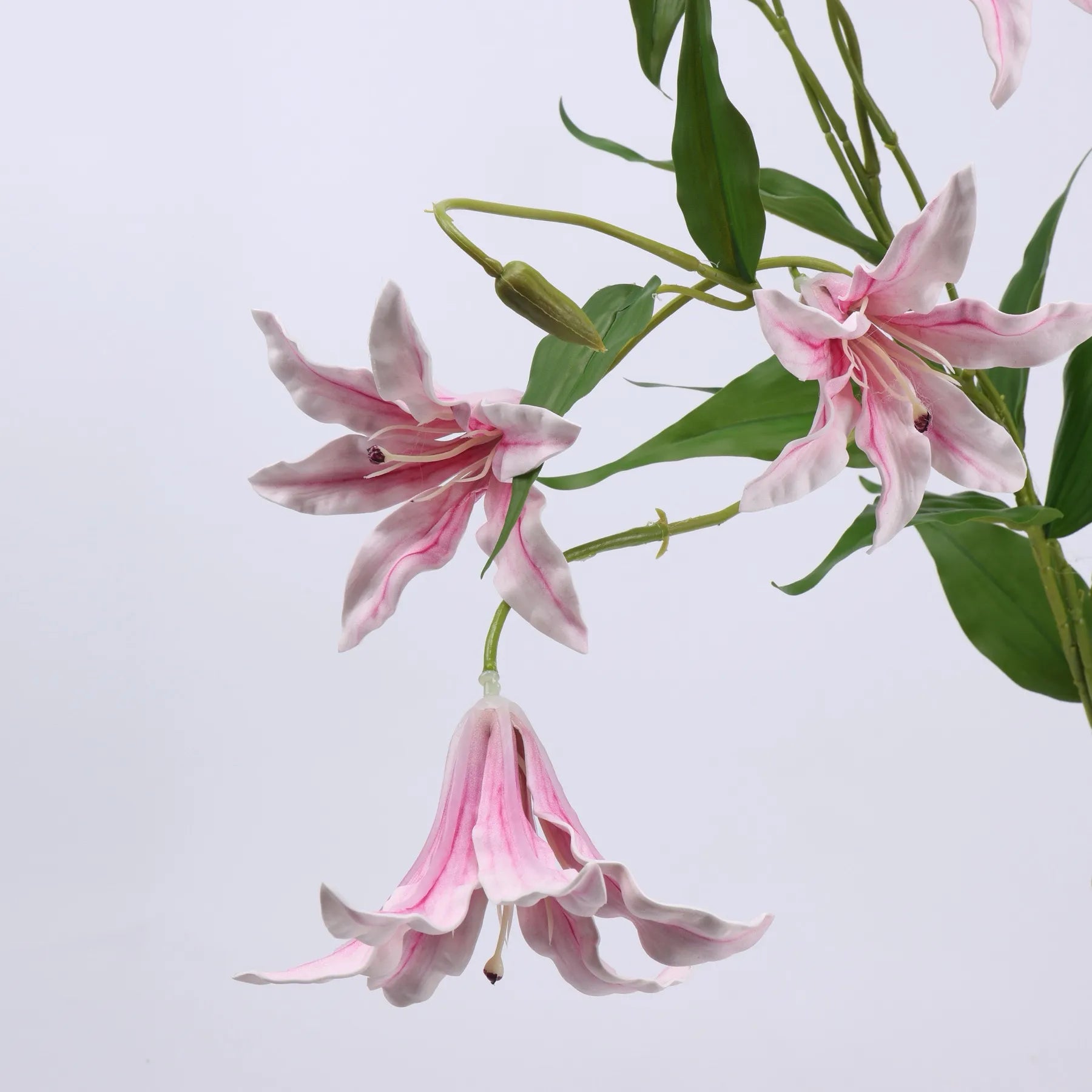 Artificial Lily Flower Branch -Pink