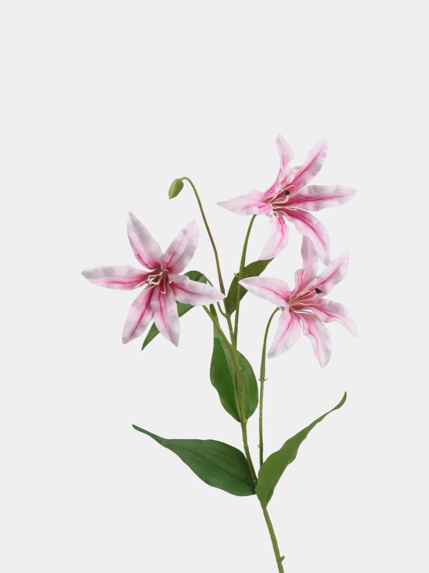 Artificial Lily Flower Branch -Pink