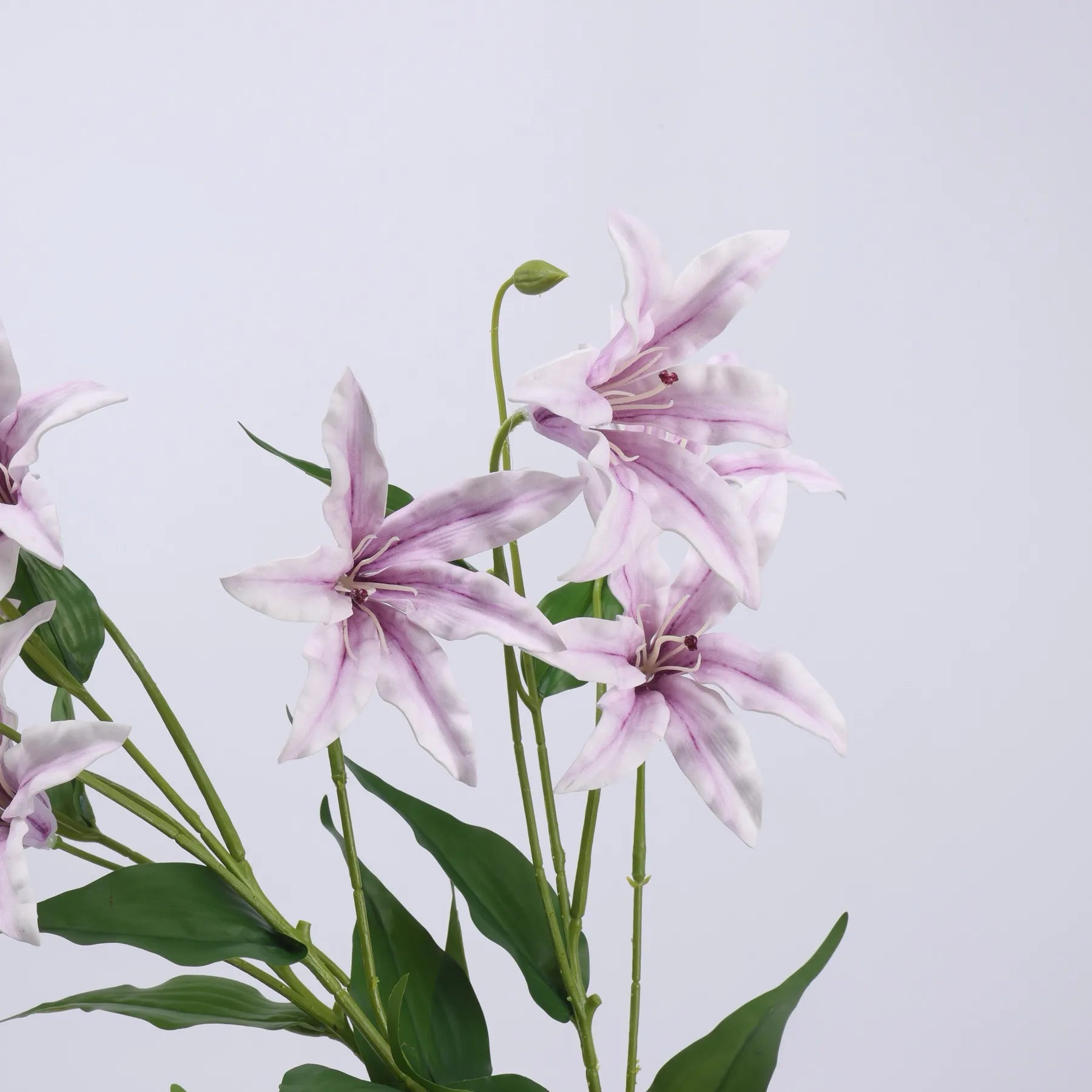Artificial Lily Flower Branch -Violet