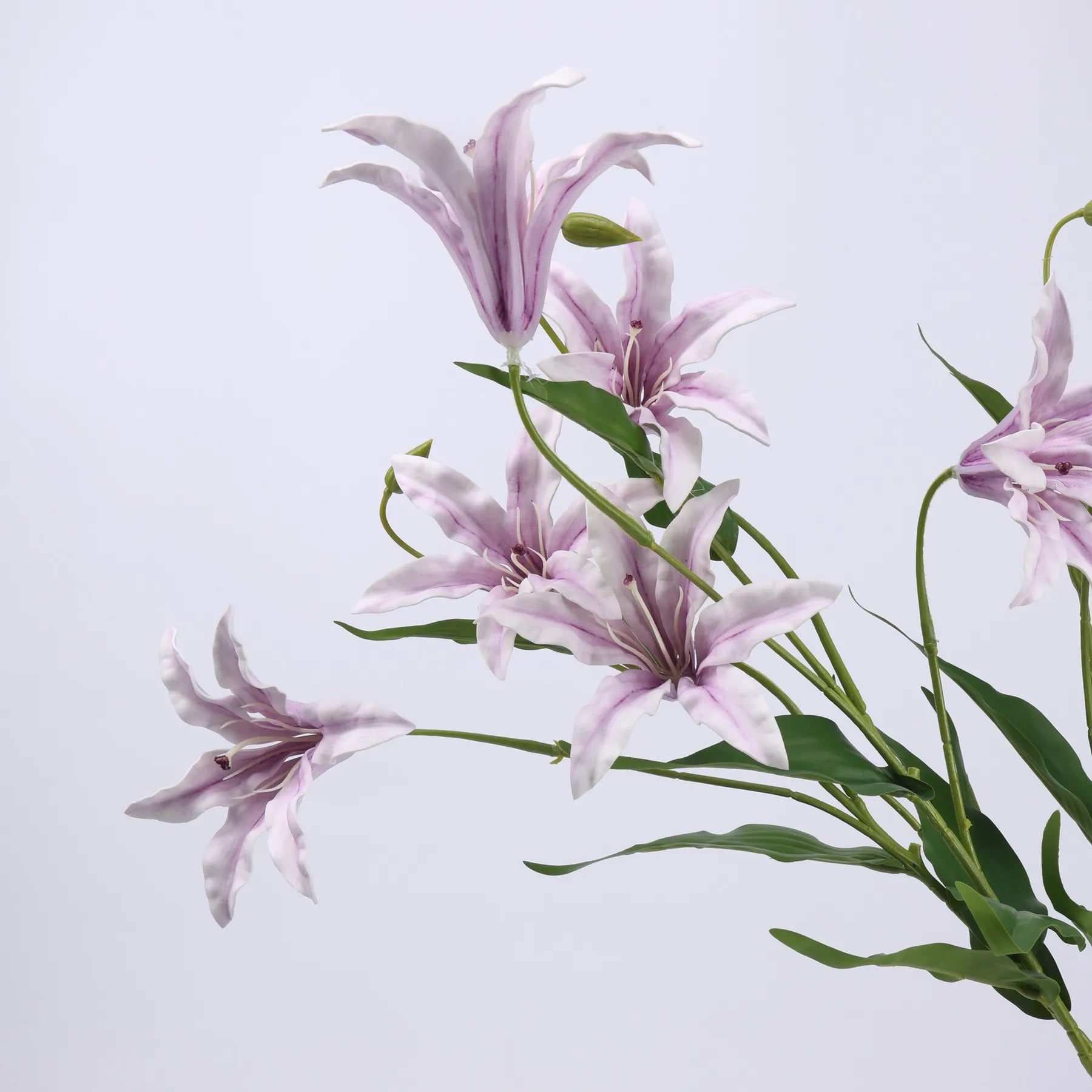 Artificial Lily Flower Branch -Violet