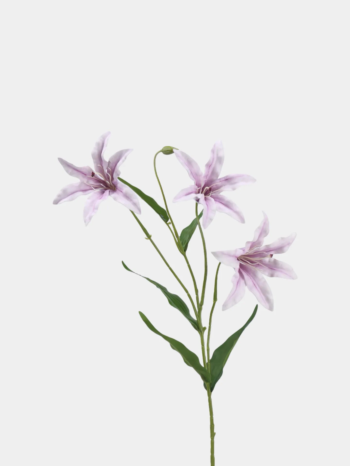 Artificial Lily Flower Branch -Violet