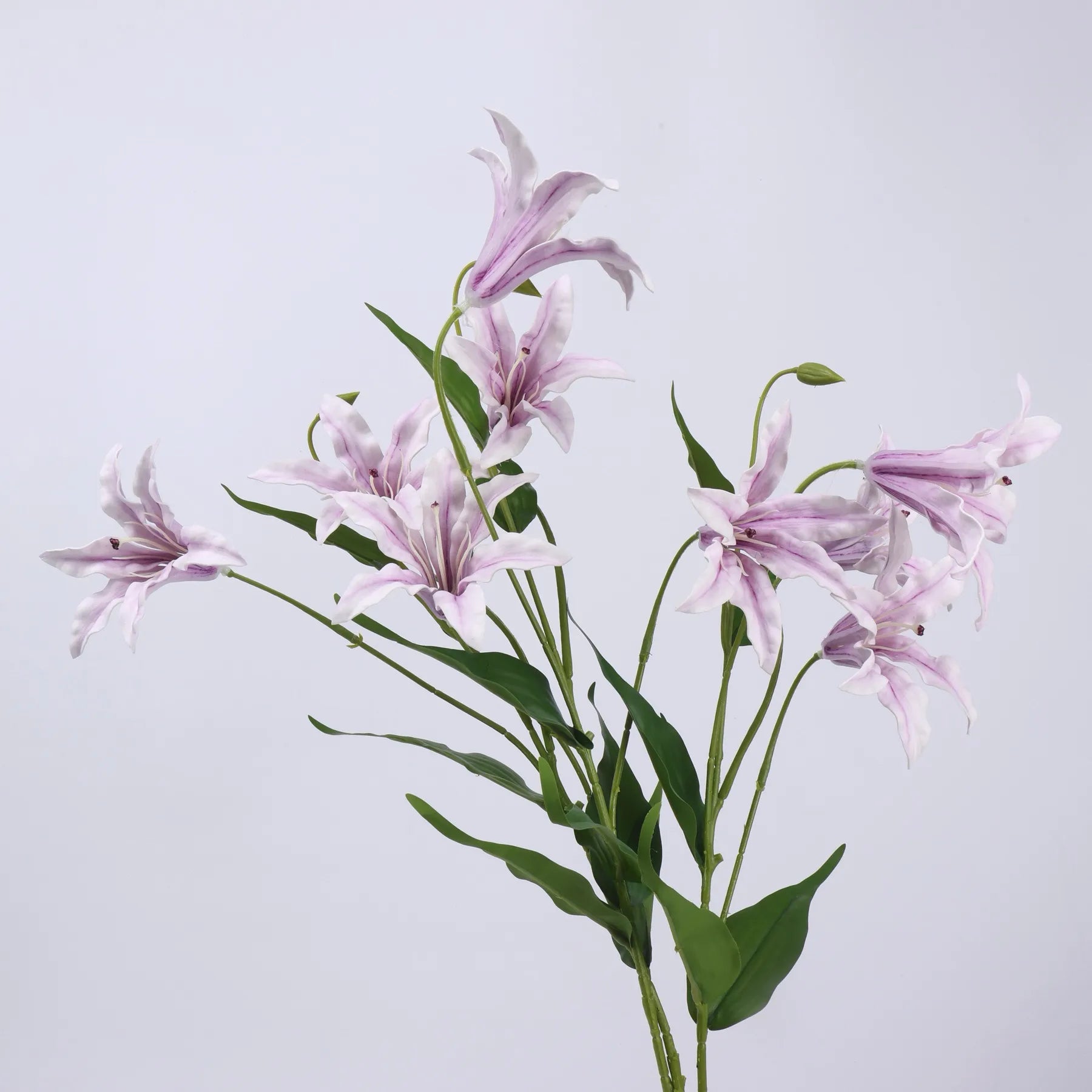 Artificial Lily Flower Branch -Violet