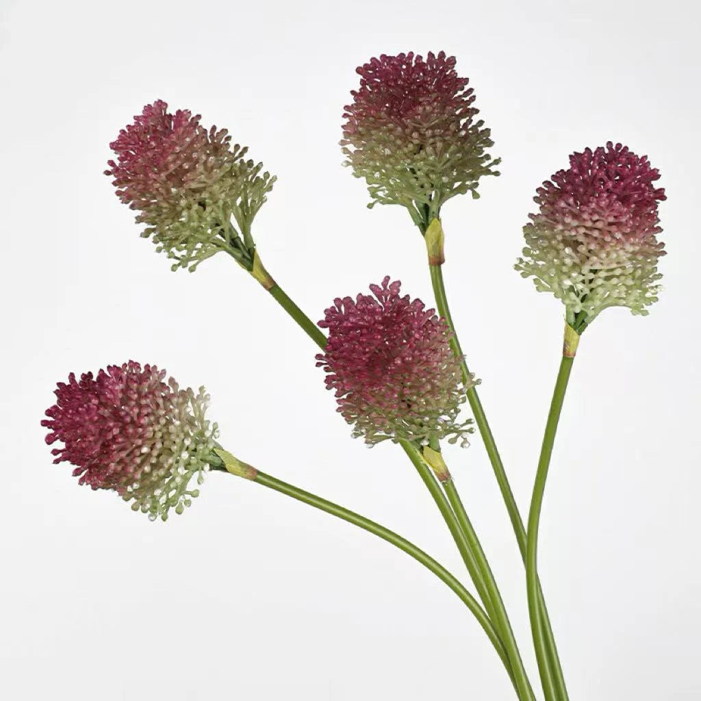Artificial Mini Allium – Wild Onion Flower Stem  16"