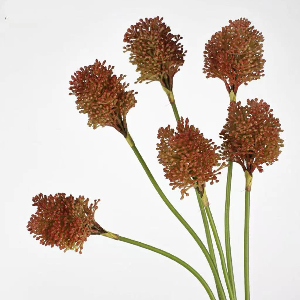 Artificial Mini Allium – Wild Onion Flower Stem  16"
