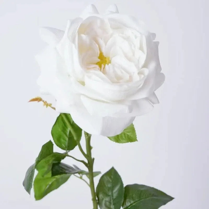 人工リアルタッチジュリエットローズ —27インチ ホワイト