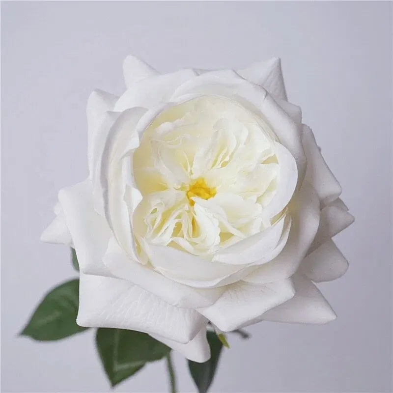 人工リアルタッチジュリエットローズ —27インチ ホワイト