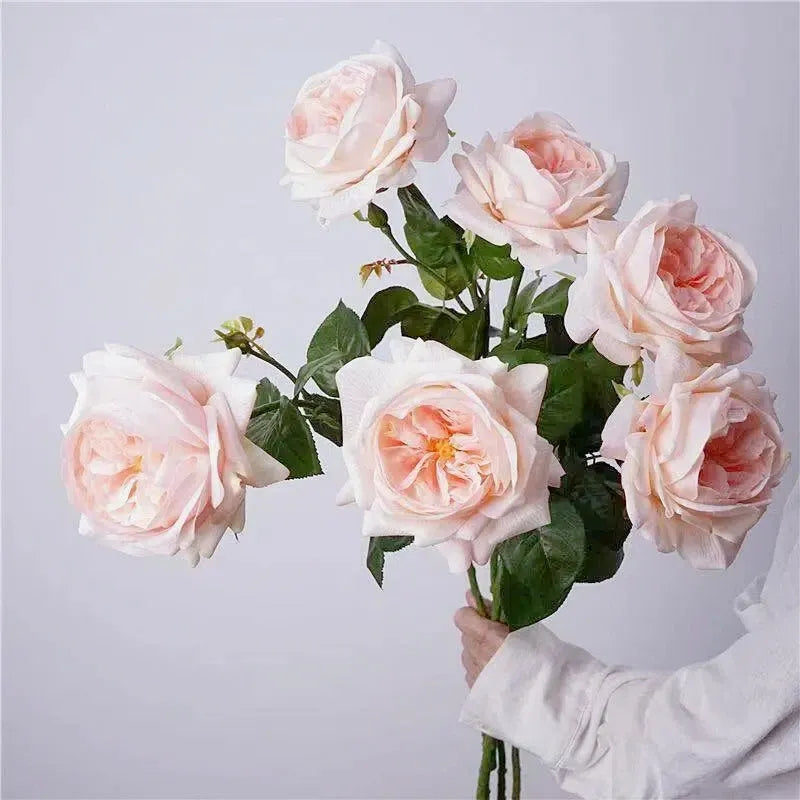 人工リアルタッチジュリエットローズ —27インチ ライトピンク