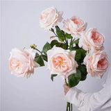 人工リアルタッチジュリエットローズ —27インチ ライトピンク