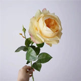 人工リアルタッチジュリエットローズ —27インチ イエロー