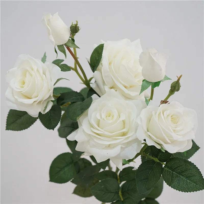 リアルタッチ三頭ローズステム – リアルな人工バラ