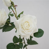 リアルタッチ三頭ローズステム – リアルな人工バラ