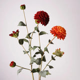 人工ダリアの花の枝 - オレンジ