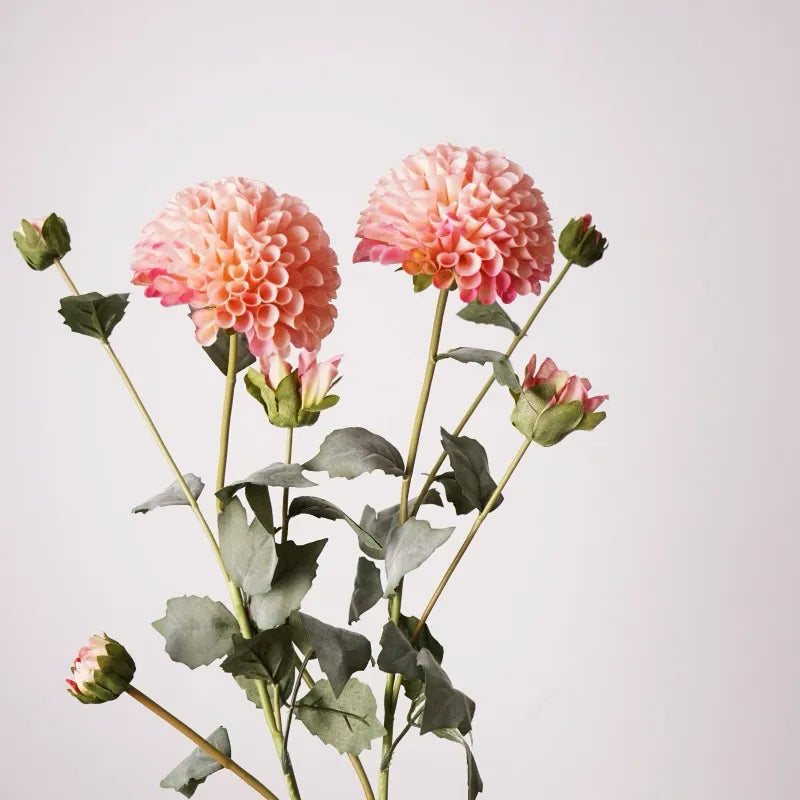 Artificial Dahlia Flower Branch -PInk