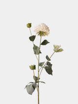 Artificial Dahlia Flower Branch -White
